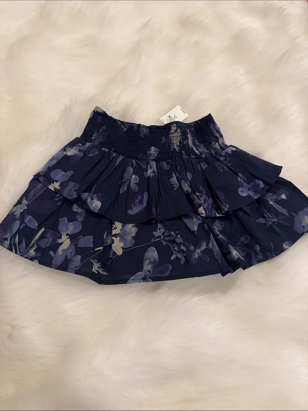 NWT! Gap Navy Floral Tiered Mini Skort. Size 4-5